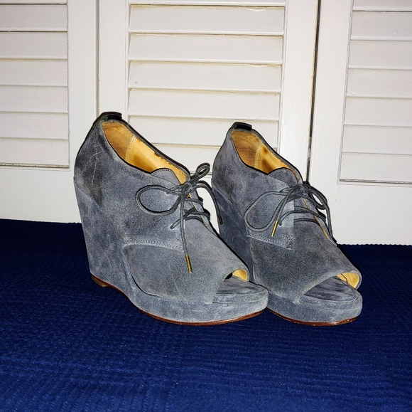 Rag & Bone Peep-toe Wedge Heels - Size 9 - Picture 3 of 7